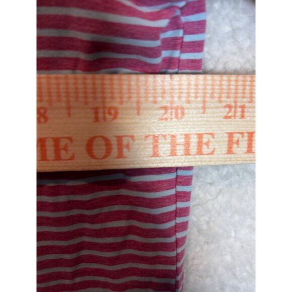 Johnnie-O Mens Hangin Out Striped Polo Shirt M Cotton Blend Casual Wear - Picture 7 of 16